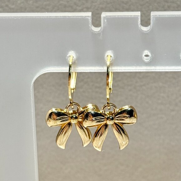 Big Bow Earrings - Picture 1 of 1